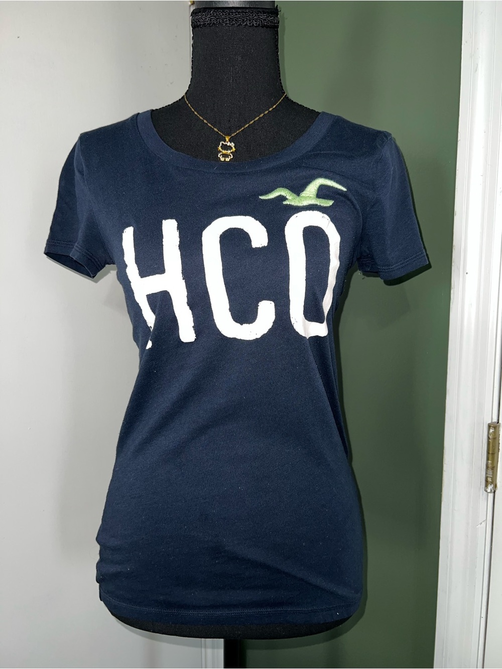 Hollister Women’s Navy HCO Logo Tee